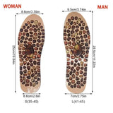 Fashion Soft Rubber Cobblestone Therapy Acupressure Pad Feet Massager Insole For Shoes Unisex Insoles Improve Blood Circulation