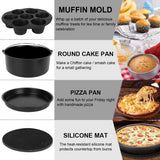 Baking Cake Mould Set 12pcs/set 7 Inch / 8 Inch Air Fryer Accessories for all Air Fryer Machine  4.0- 5.8QT Kitchen Tools