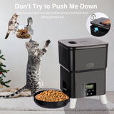 3L Timing Smart Automatic Pet Feeder For Cats Button Intelligent Dry Food Dispenser Dog Bowl