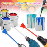 10Pcs Paint Mixer Paddles Mixer Drill Attachment For Resin, Paint, Silicone, Ceramic Glaze Mixing