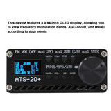 ATS-20+ Full Waveband Radio Receiver - FM, AM (MW SW), SSB (LSB & USB), Covering Commercial & Amateur Radio Bands