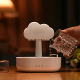 Household Raindrop Humidifier USB Plug Bedroom Nebulizer Aromatherapy hine Colorful Gradient Atmosphere Light