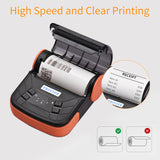Portable 80mm Wireless BT Thermal Receipt Mobile Bill Printer ESC/POS Print Command for Retail Store