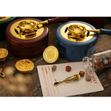 Set Vintage Kit Wedding Invitation Postcard Seag Wax Beads Seal Stamp Melting Gift Packing Box