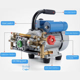 Household four-stroke electric coil sprayer 1100W new garden greenhouse rice agricultural 220V portable sprayer