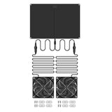 15W Waterproof Solar-Powered Dual Exhaust Fans for Ventilation