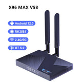 Newest Android 12 TV H96 MAX V58 Rockchip RK3588 Octa Core 8GB 64GB 1000M Ethernet WIFI6 5G 8K Media Player Set Top Box
