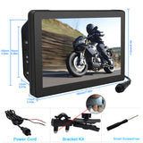Motorcycle Special Navigator Waterproof 7 Inch Screen With Speaker Support Dual Bluetooth Wireless Carplay Andorid Auto