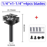 Spoilboard Surfacing 2+2 Inserts Planing Leveler Slab Flattening Router Bit Woodworking Milg Cutter