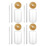 Nordic Simple Transparent Glass Cup Coffee Wine Milk Beer Cola Juice Cold Drink Set Handmade Cans Durable