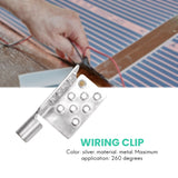 80Pcs Carbon Thermal Connector, Warm Copper Plated Sier Clip Accessories, Floor Heating Film Clamp