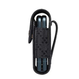 Leather Phone Case For Samsung Galaxy Z Flip 3 Folded Waist Bag Magnetic Belt Clip Holster Cover For Cell Phone