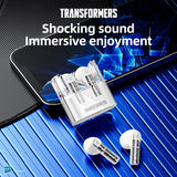 Transformers TF-T08 Bluetooth 5.3 Earphones TWS Gaming Headset Music Headset HiFi Sound Earbuds Noise Reduction Headphones New