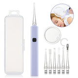 LED Light wax Removal hine Rechargeable Baby Cleaner with Magnifier Luminous Earpick 6 Ear Spoons
