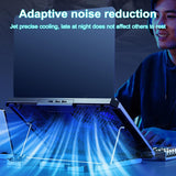 Mesh Design Cooler Stand Adjustable Laptop Pad with 8 Fans Strong Airw Low Noise Usb for Notebook