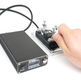 AT100M Pro 1.8mhz-30mhz Power Meter 100W Shortwave Antenna Tuner Support Morse Code Exerciser for HF Radio