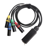 1 Pair Extender 3-Pin Multi Network Stage, XLR Male And Female Cable Stage Audio RJ45