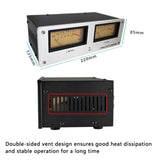 MIC-73 Voice-Activated Square VU Level Meter Finished hine Aluminum Alloy Panel LED Warm Backlight Without Wiring