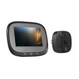 Smart WiFi Camera - Tuya APP, Night PIR Movement Detection, Rechargeable Peephole Viewer Doorbell for Home