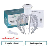 Electric Fatigue Stress Relief Massager Rechargeable 12-Claw Instrument Head Acupoints Massage Scalp Care Device