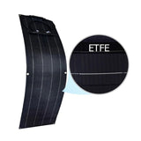 18V 50W ETFE Flexible Bendable Solar Panel for Rooftop Power Generation, Backpac, Tents 1060x280mm