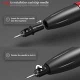 20pcs Needle Tattoo Machine Kits Tattoo Power Supply Rotary Pen With Cartridges Needles Permanent Makeup Machine