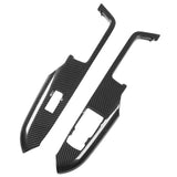 2pcs Inner Door Armrest Panel Trim Cover Carbon Fiber for Ford Mustang RHD 2015 2016 2017 2018 2019 2020 2021