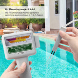 2-In-1 PH Chlorine Meter 0.5-6.0Ppm CL2 Level Tester Pool Water Quality Monitor Handheld Analyzer For Swimming Pool