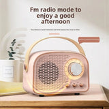 Retro Mini Bluetooth Speaker DW21 Classical Sound Stereo Subwoofer Portable Decoration Speakers Home Music Player