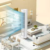 Bladeless Tower Quiet Adjustable 3 Speed Settings USB Fan Low Noise Powerful Airw Oscillating for Natural Coog