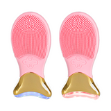 Home Multifunctional USB Rechargeable Vibration Sonic Face Cleanser Electric Silicone Facial Brush Massager Beauty Instrument