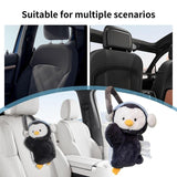 Stuffed Penguin Plush Box Holder Car Paper Towel Boxes Cute Tissue Dispenser