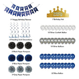 1Set Party Decorations Set With Happy Birthday Banner,DIY Cake Topper,Circle Dots Garland