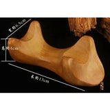 Fragrant wood tiger tooth shape scraping board piece sandalwood massager wooden four-foot massage dog