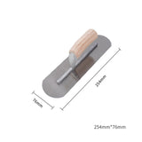 Carbon Steel Blade Plastic Handle Rounded Front Finishing Plaster Trowel Construction Concrete Spatula Tool