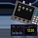 3in1 Dual Channel Oscillometer Signal Generator hine 120Mhz Bandwidth 250MSa/s Sampg Rate Oscilloscope Multimeter DSO3D12