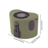 on Waist Neck 12000RPM Heavy-duty 15W Electric Rechargeable Clip Belt Fan for Mountaineering Jobsite Gifts