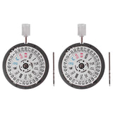 2PCS NH36 NH36A Automatic Mechanical Movement 3 Digit Double Calendar Replacement 4R36/7S36 Watch Accessories