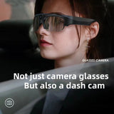 Mini 2K HD Camera Smart Glasses TWS Wireless Live Bluetooth Waterproof Drive Video Recorder Sports Outdoor Ride Call Sunglasses