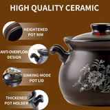 1pc Ceramic Casserole Dish With Lid, Ceramic Stew Soup Pot, High Temperature Resistant And Heat Resistant, Perfect For Kitchen