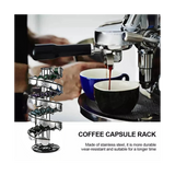 Multifunctional Rotatable Coffee Capsule Pod Holder Storage Egg Tower Stand Shees Display Rack