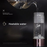 SPE/PEM Portable Generator Water Filter Ionizer Pure H2 Rich alkae Bottle Electrolysis Drink Hydrogen