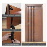 1pc Multi-Section Pull Rope With Door Buckle, Suspension Training Band For Home & Gym Fitness