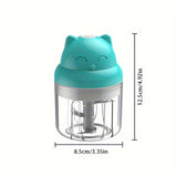 1pc, Electric Vegetable Chopper, Multi Functional Garlic Masher, Wireless Electric Garlic Masher, Garlic Mash Food Supplement