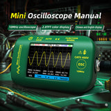 OT2 Mini Digital Portable Oscilloscope 10MHz Signal Generator Waveform Output 48MSa/s Sampg Rate Electronics Repair Tools