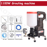 910/1100W 220V Epoxy injection pump Epoxy/Polyurethane Foam Grouting hine Steel Hose Concrete Repair Crack