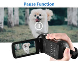 Newest 2K Camcorder 16X Zoom Infrared Vlogging Video Camera for Youtube 2.7K 48MP Portable Digital Recorder Live Streaming