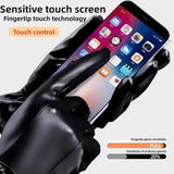 Universal Motorcycle Winter Men's Leather Outdoor Cycg Skiing Warmth Adjustable Waterproof Gloves Accessories Items