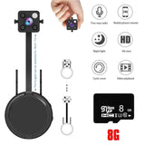 HD 1080P Mini WiFi Camera Tiny Nanny Baby Cam for Home Office Security Night Vision Flexible Lens Mobile Monitoring Push Alarm