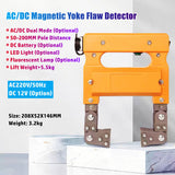 AC/DC Particle Flaw Magnet F Magnetic Yoke Tester Magnetized Metal Surface Crack Detector LED Light UV Lamp